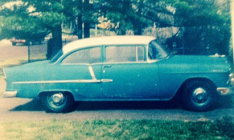 Mom's '55 Chevy, circa 1995, when she sold it after 40 years.