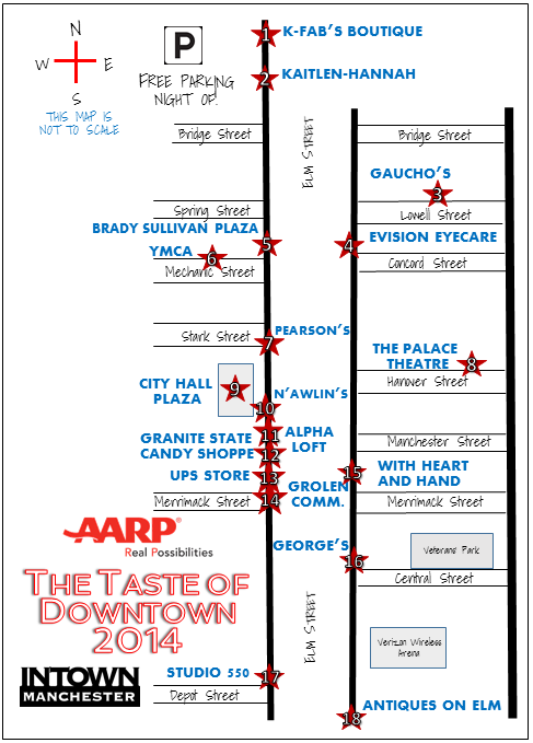 Taste of Downtown 2014 Map