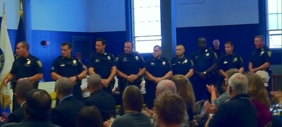 Manchester Police Warrant Impact Team was honored Sept. 22, 2014.
