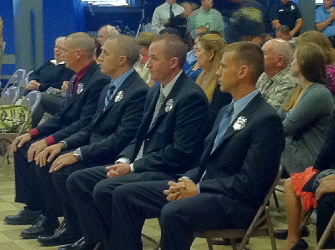 File photo: New MPD officers sworn in at the PAL community center.