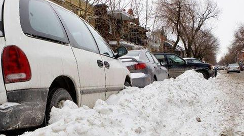 Overnight parking is banned during a winter storm emergency.