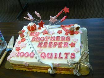 They've made the quilts. Now, let them eat cake!