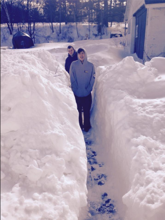 There's only one way out of winter in NH: use a shovel.