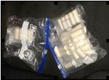 Heroin seized in drug investigation.