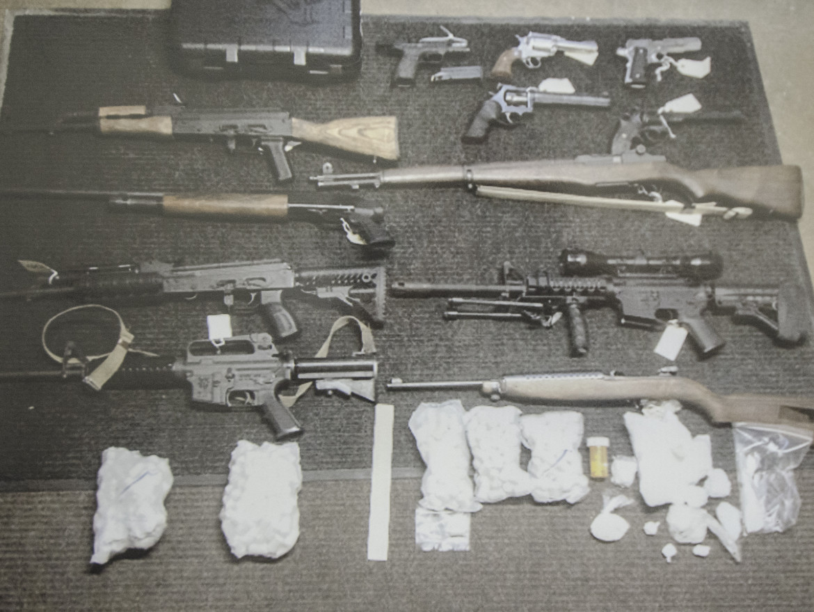 Drugs, weapons seized in Keene drug bust.