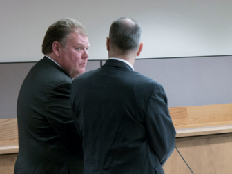 Jerry Gappens appeared in court April 2 to face a lewdness charge.
