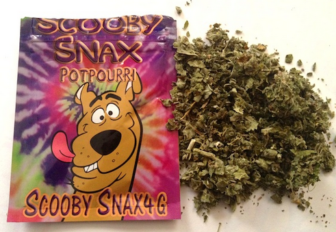 Synthetic cannabinoids aka spice, like this package of Scooby Snax, were being illegally manufactured in NH.
