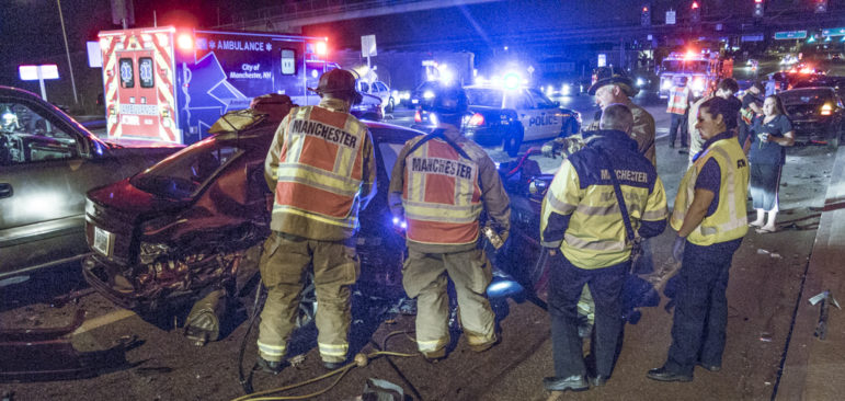 Rescuers had their hands full Thursday night following a multi-car crash.