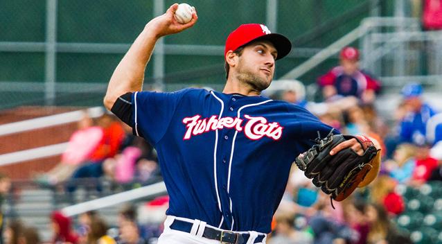 Blake McFarland is among the pitchers suiting up for the spring version of the Fisher Cats.