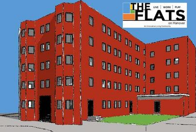 Rendering of The Flats @Hanover Commons.