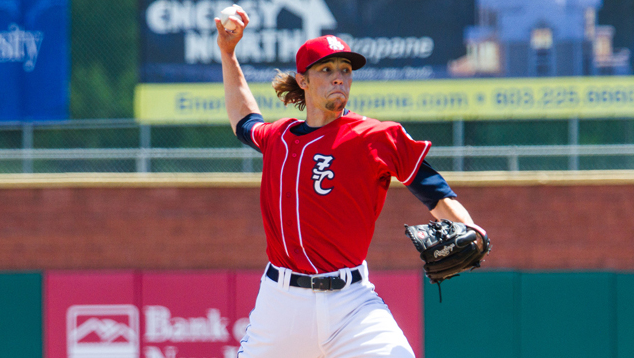 Casey Lawrence notched a complete-game victory for the Fisher Cats on Friday. 
