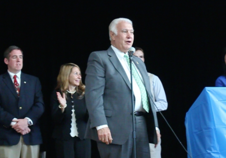 Mayor Ted Gatsas during the "Best School in the State" celebration.