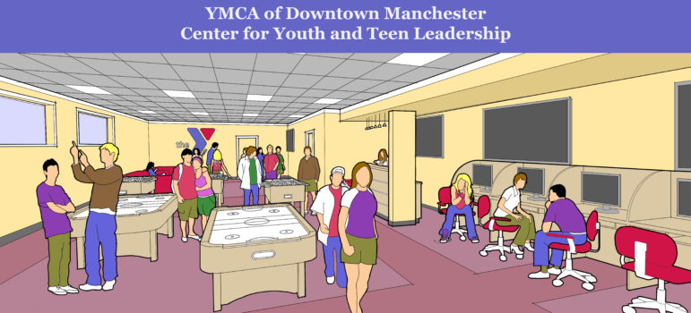 Conceptual drawing of the Center for Youth Teen Leadership.