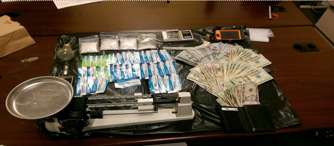 Drugs and cash seized during Oct. 8 Operation Granite Hammer.