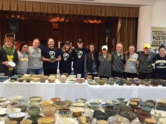 The SNHU Womens Lacrosse team volunteered at the event