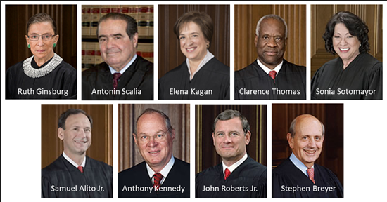 Justices of the U.S. Supreme Court.