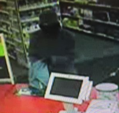 Masked robber from  CVS surveillance footage.