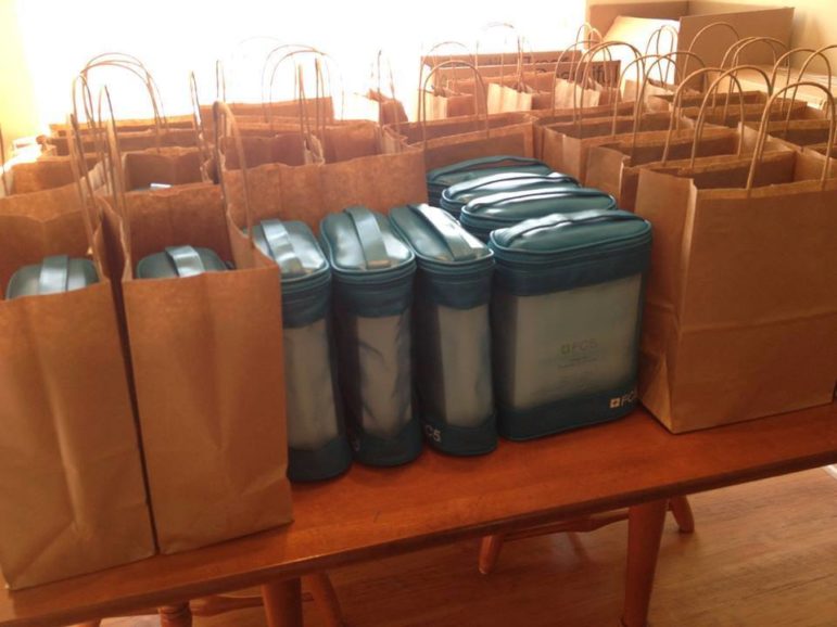 Gift backs ready for distribution in 2014.