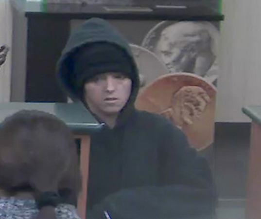 Bank robber wanted in connection with TD Bank robbery in Bedford on Jan. 19.