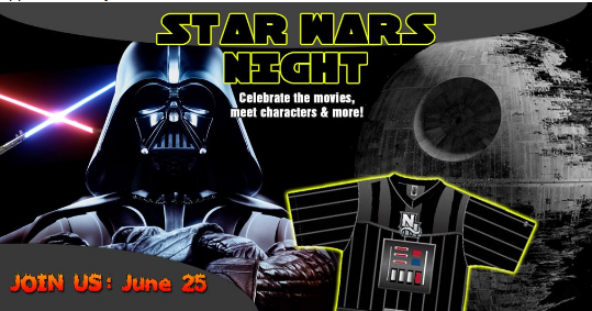 Mark your calendars for Star Wars Night at the Fisher Cats.