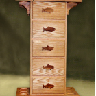 Fishing cabinet.