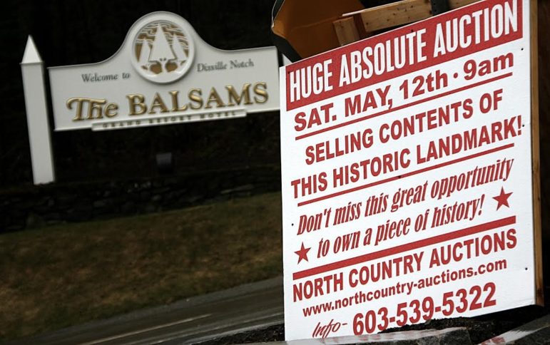 The furnishings of the Balsams were sold at auction in 2012.