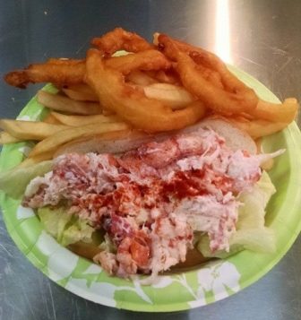 Lobster roll at Clam Haven