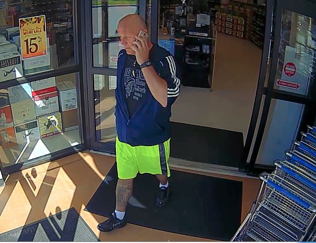Man wanted in connection with liquor store theft.