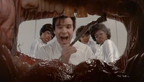 Dentist Steve Martin in Little Shop of Horrors: Did not want to spare anyone the pain.