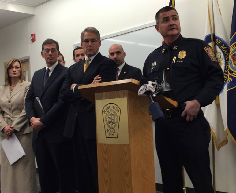 Chief David Mara during a 2014 press conference at police headquarters.