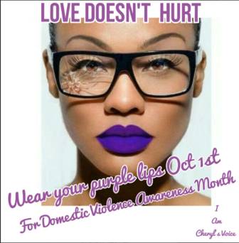 It’s Domestic Violence Awareness Month – join me in wearing purple lipstick