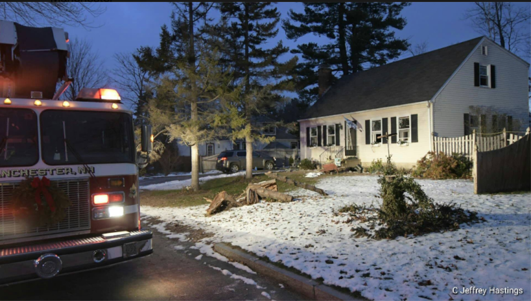 Fire crews responded to an early-morning basement fire on Whitney Ave.