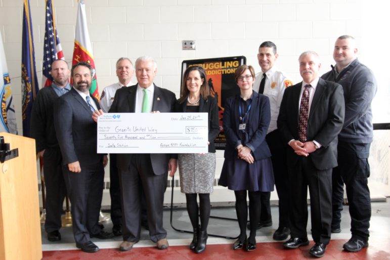 A check presentation of $75,000 will help sustain Safe Station and expand its educational impact.