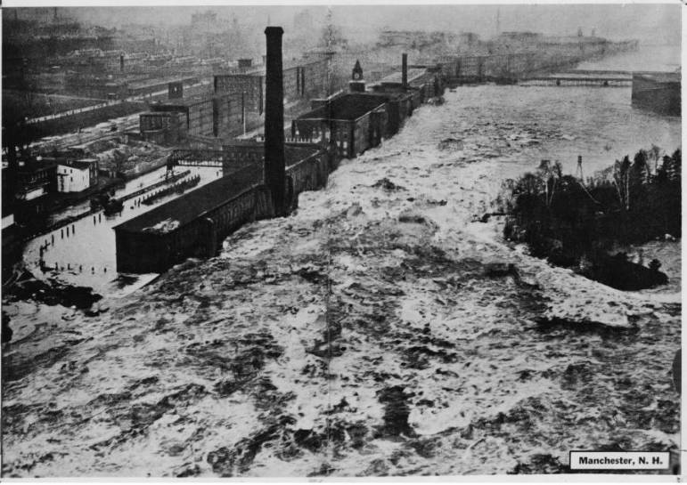 Manchester Mills Flood of 1936 Photo from National Archives 1