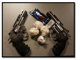 Guns and drugs seized from Castro