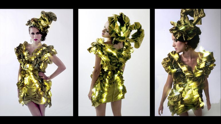 Luminous Firefly Dress MIT Media Lab Descience Competition