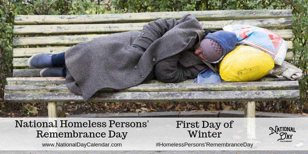 National Homeless Persons Remembrance Day First Day of Winter