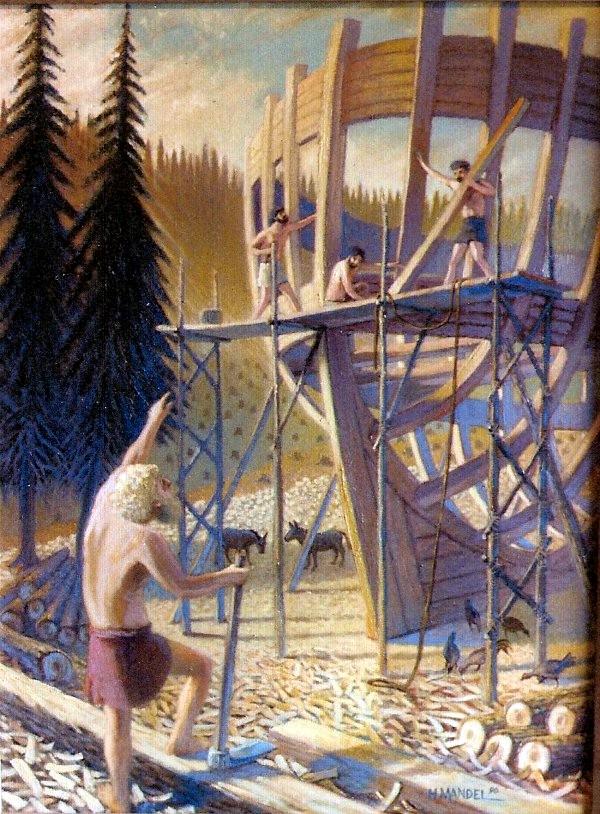 NOAH BUILDING THE ARK