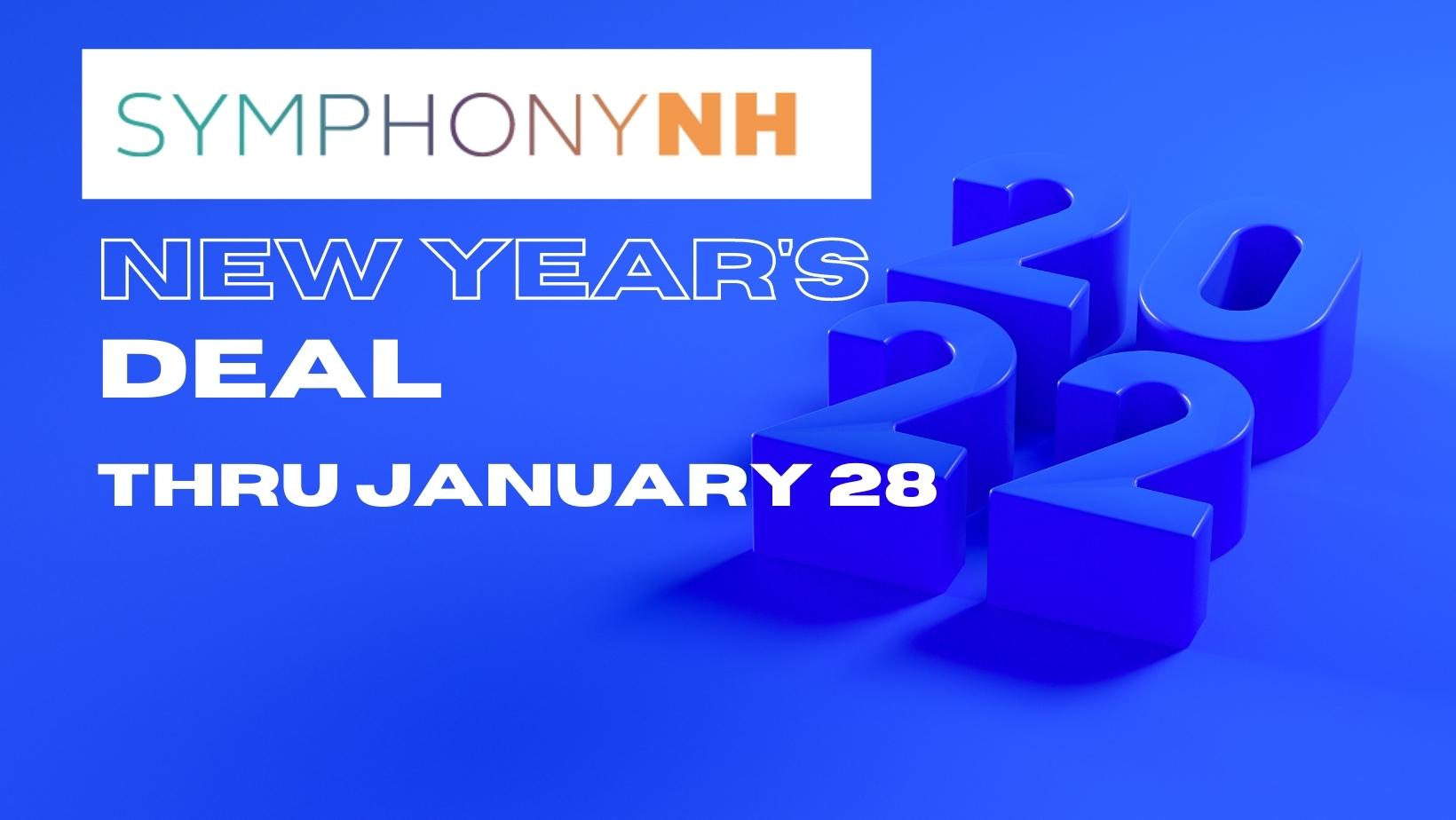Blue White Modern Bold Happy New Year Facebook Cover
