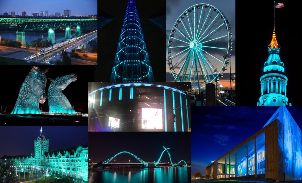 light up the world in teal