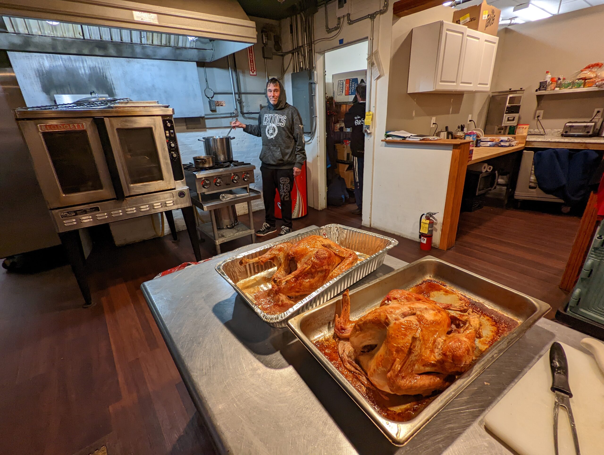 Wayne Bridges prepares turkey sandwiches at 1269 Cafe.