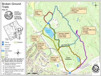 Broken Ground Trails map