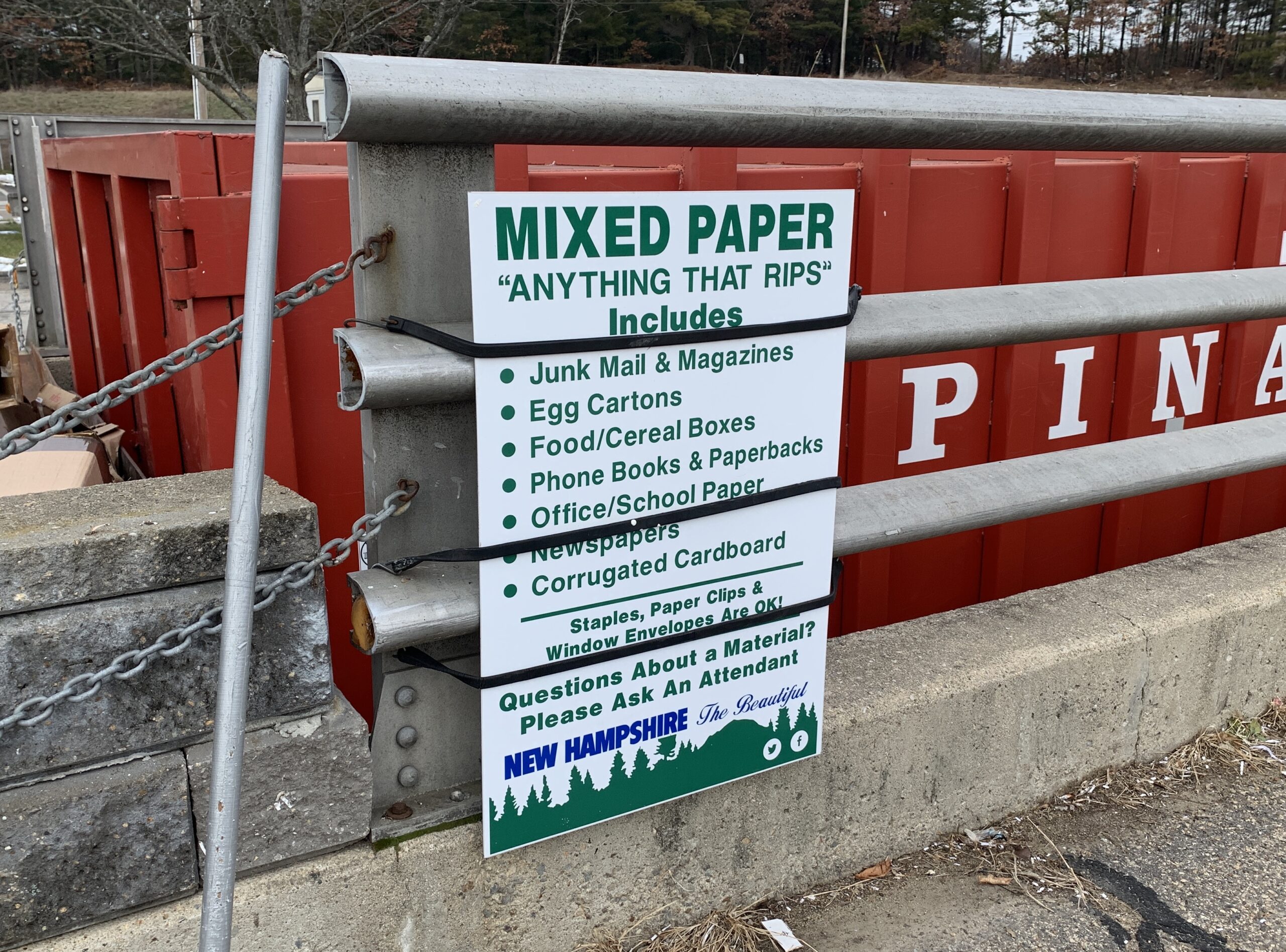 Paper Recyclables Sign scaled