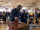 Wilton Selectman Kermit Williams cast his ballot on the issue of whether Wilton should remain under a Town Meeting form of government or adopt ballot voting for all issues in March 2022. Monadnock Ledger Transcript STAFF PHOTO BY ASHLEY SAARI